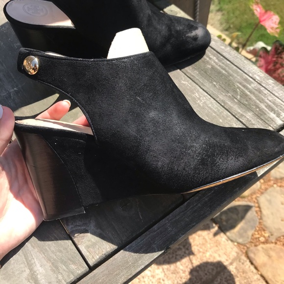 Tory Burch Marisa suede sling back wedges - Picture 4 of 7